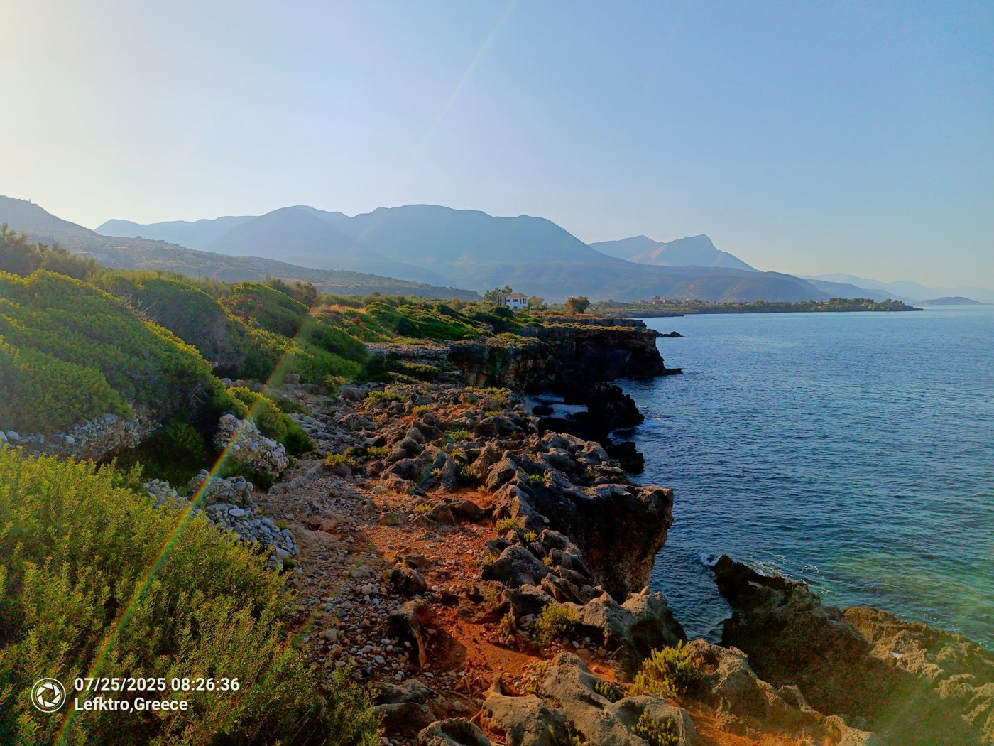 Cycle path between Stoupa and Agios Nikolaos