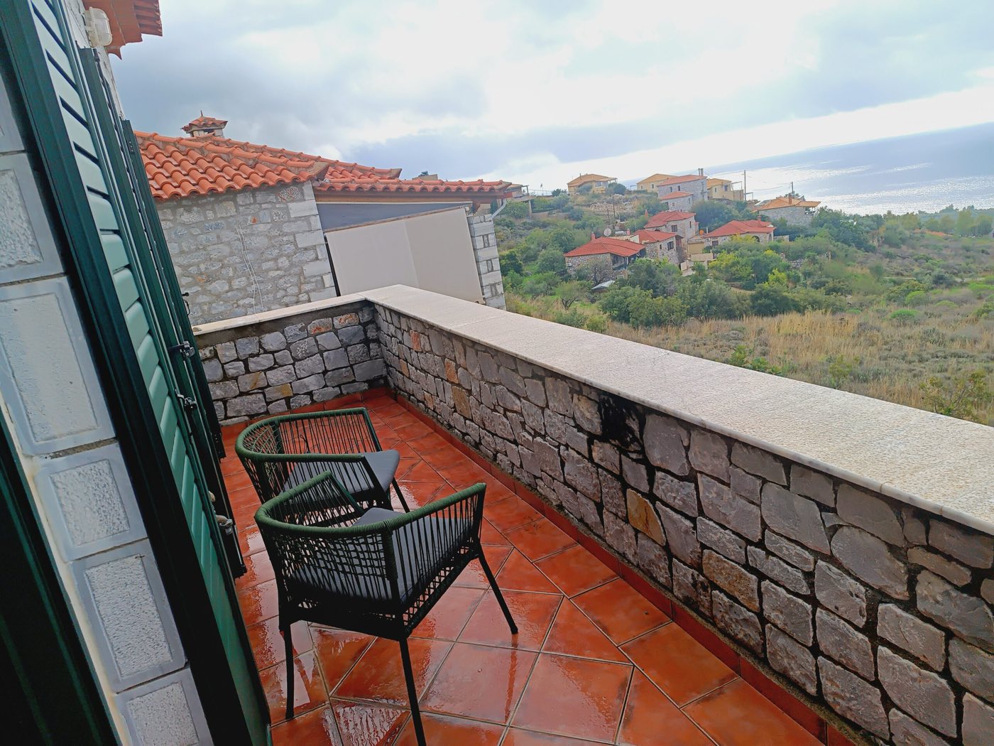 View from the upper balcony of bedroom 1
