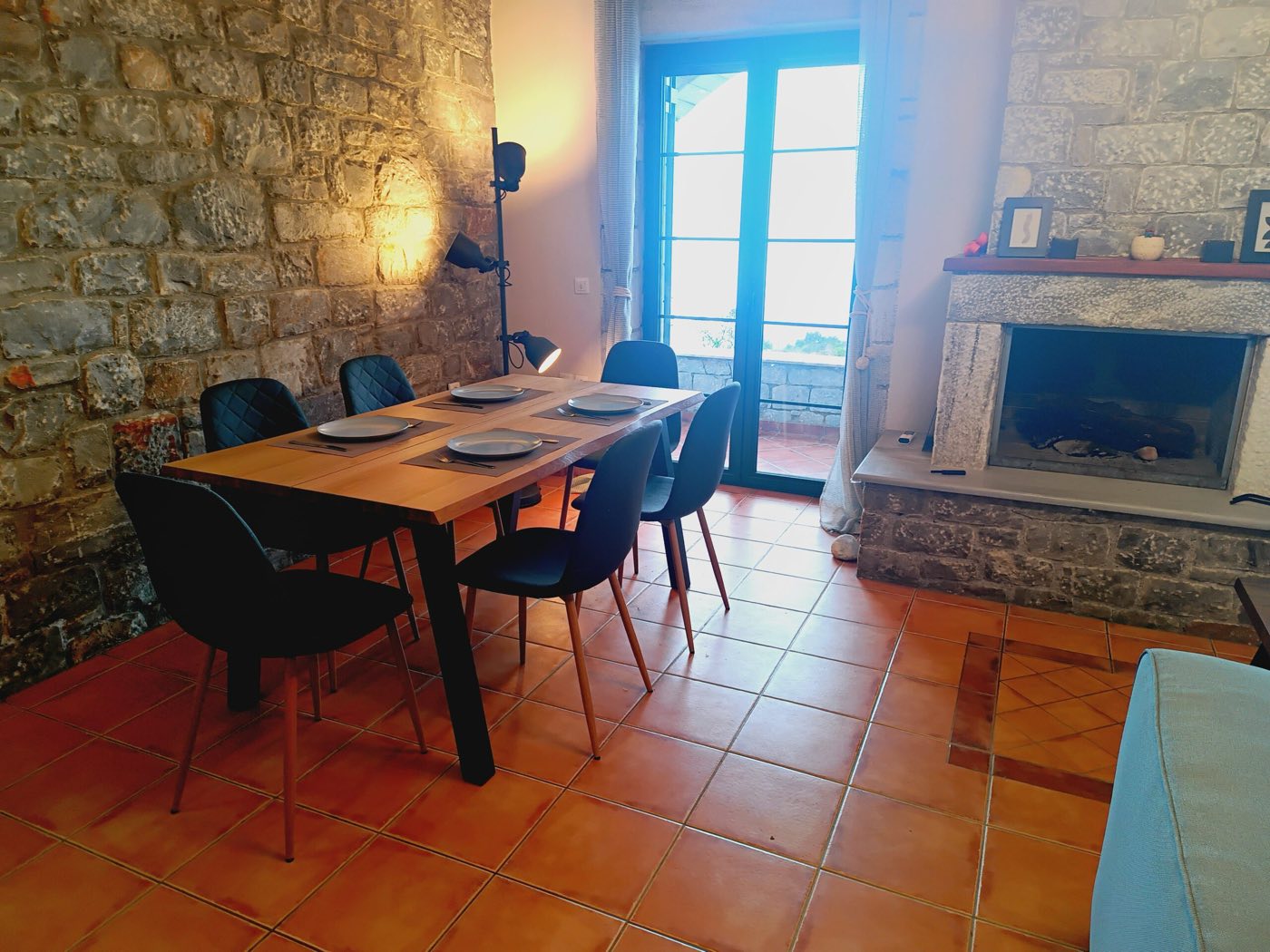 Dining table in the living room